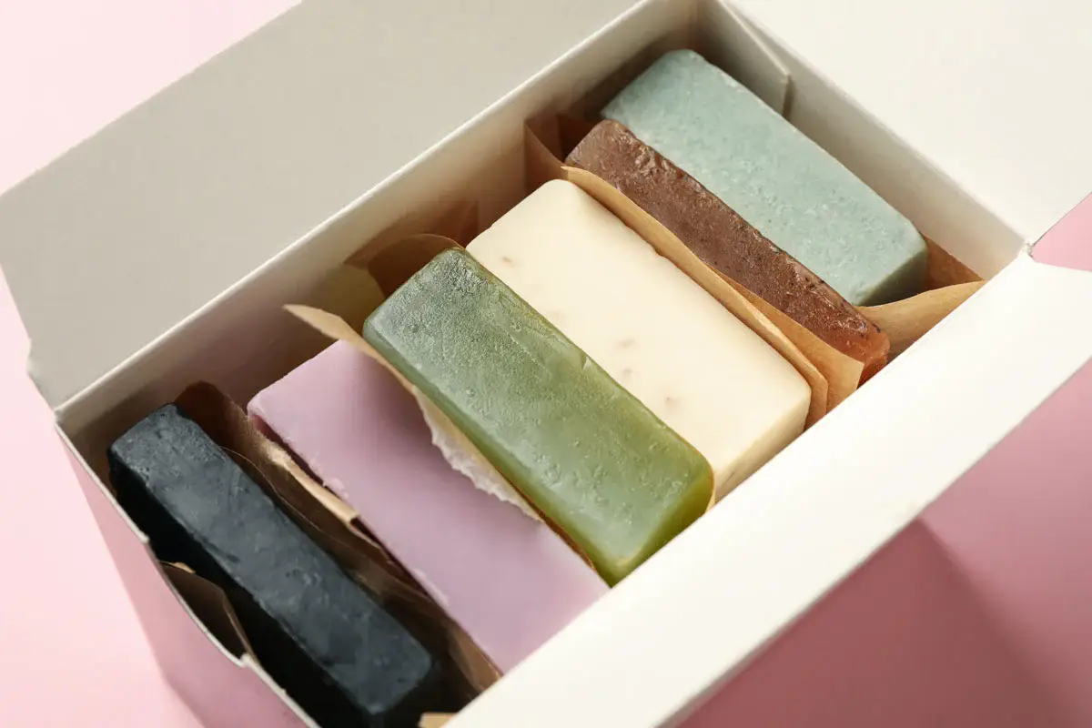 packaging photography of soap bars for an ypsilanti client