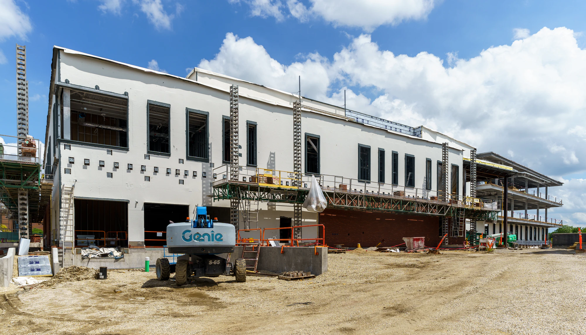 Elevation facade progress photos