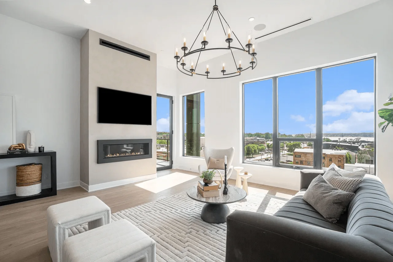 Living room area - residiential real estate photography services for airbnb/vrbo property in Ann Arbor