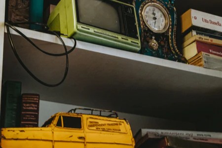 Coffee setup and kitchen details in a short-term rental
